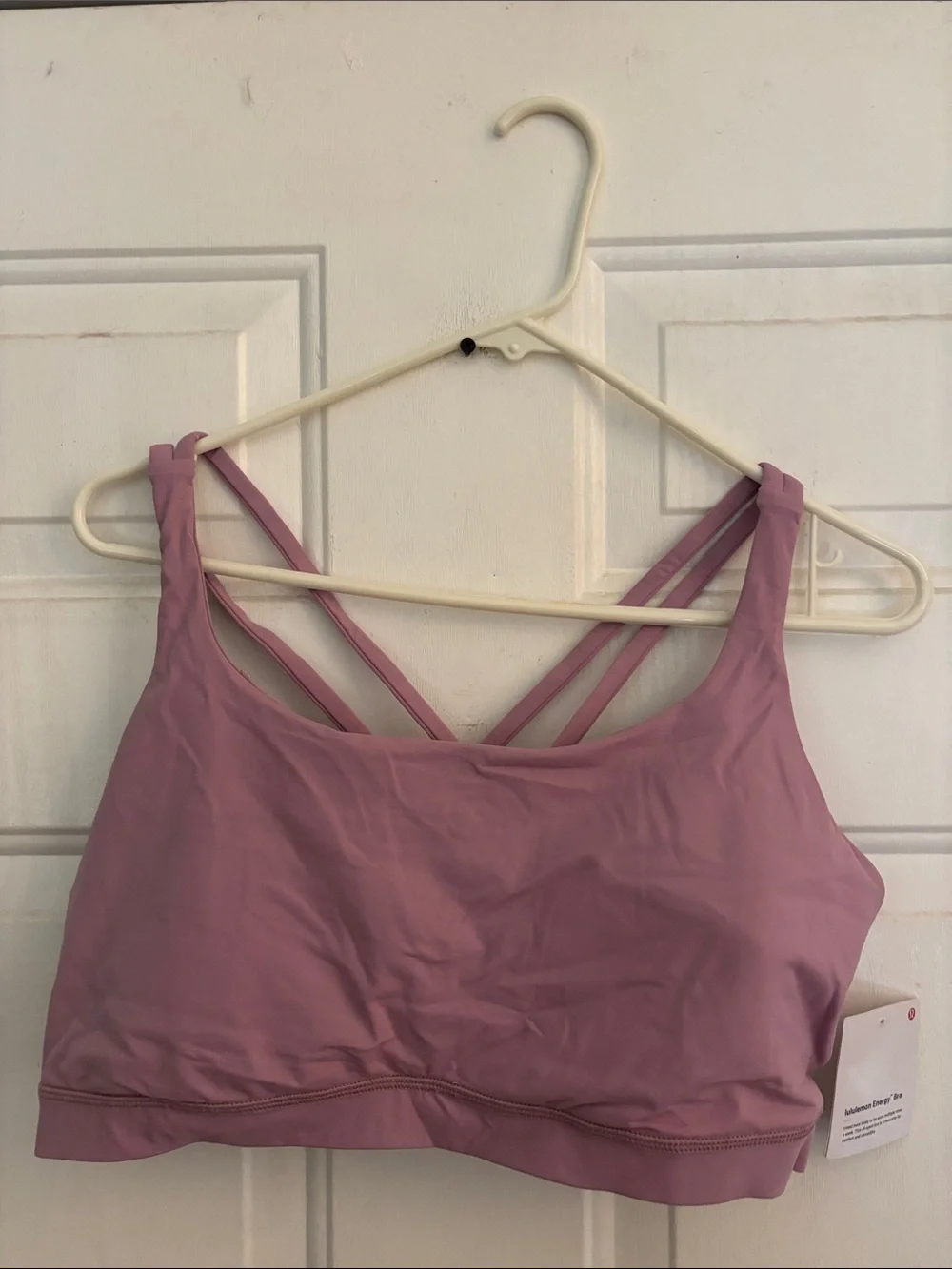 Lululemon Energy Bra, Rose Blush, Size 14